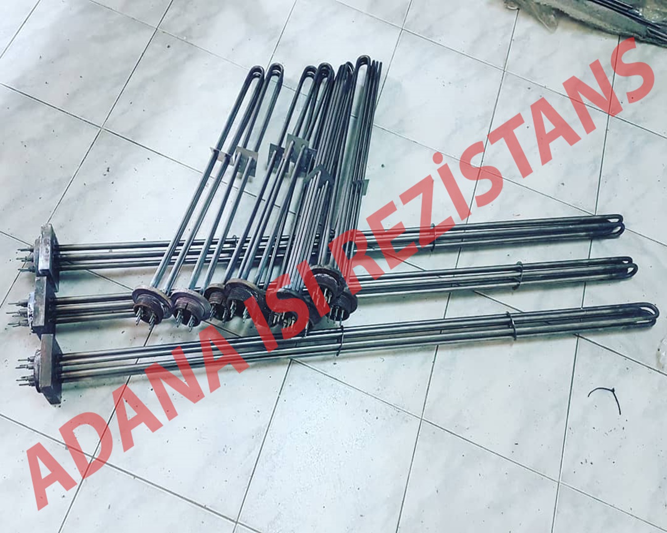 Farklı boylarda flanşlı rezistanslar